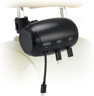 BackCharge™- 3-in-1 Retractable Car Backseat Charging Station