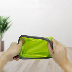 4pcs/set Silicone Rectangle Lunch Box Collapsible Bento Box Folding Food Container Bowl 300/500/800/1200ml for Dinnerware