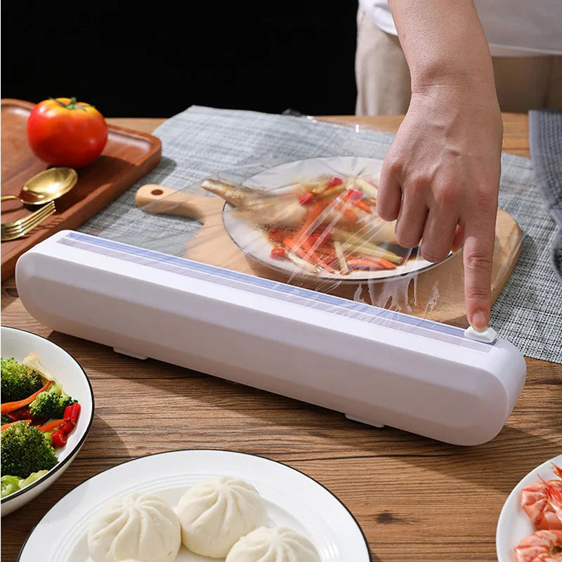Plastic Wrap Dispenser With Cutter Film Wrap Dispenser
