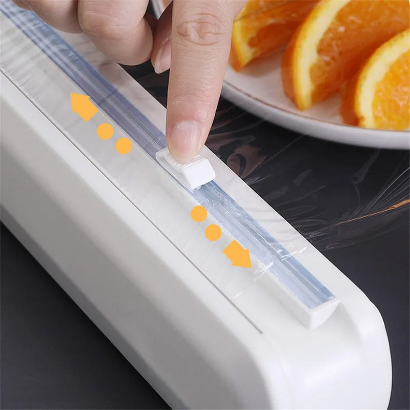 Plastic Wrap Dispenser With Cutter Film Wrap Dispenser