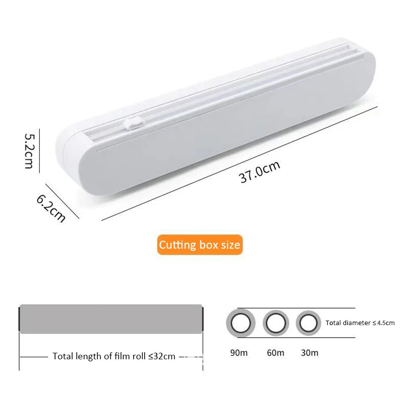 Plastic Wrap Dispenser With Cutter Film Wrap Dispenser