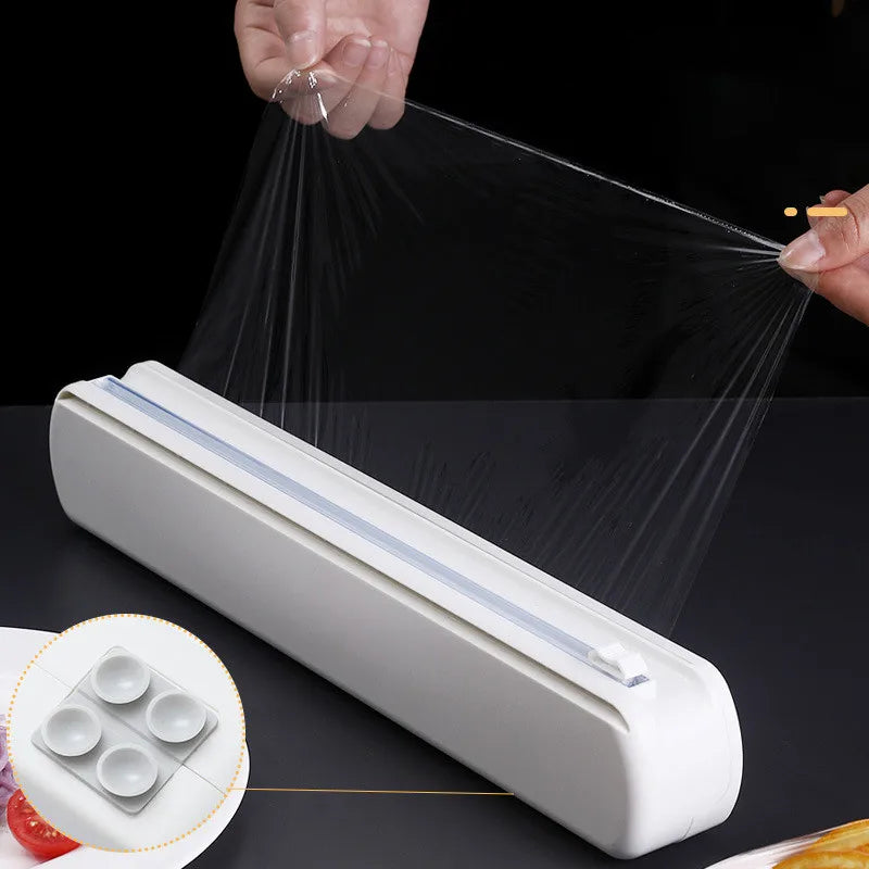VPlastic Wrap Dispenser With Cutter Film Wrap Dispenser