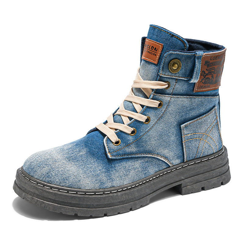 Durable- Midtop Denim Boots