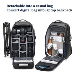 Large Capacity Camera & Laptop Backpack