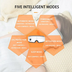 Smart Eye Massager with Hot Compress & Bluetooth